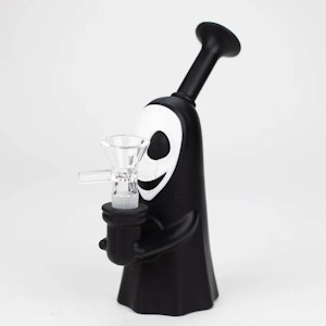 Lit Silicone - 6.5" Ghost Face Silicone Water Pipe