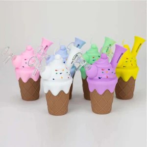 Fortune - Fortune | 5.5" Silicone Ice Cream Water Pipe - ASSORTED COLORS