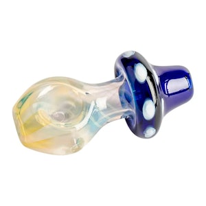 Red Eye Glass - RED EYE - 3.25" Stand Up Mushroom Hand Pipe Blue