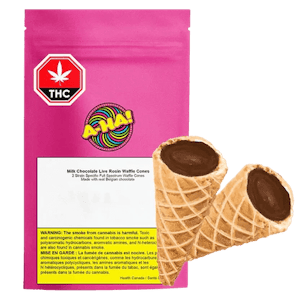 A Ha! - Milk Chocolate Live Rosin Waffle Cones 10mgTHC 2x5mg Edibles