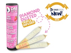 pink GOAT 50's+ 3 x 0.5g Triple Infused Pre-Rolls by Dab Bods