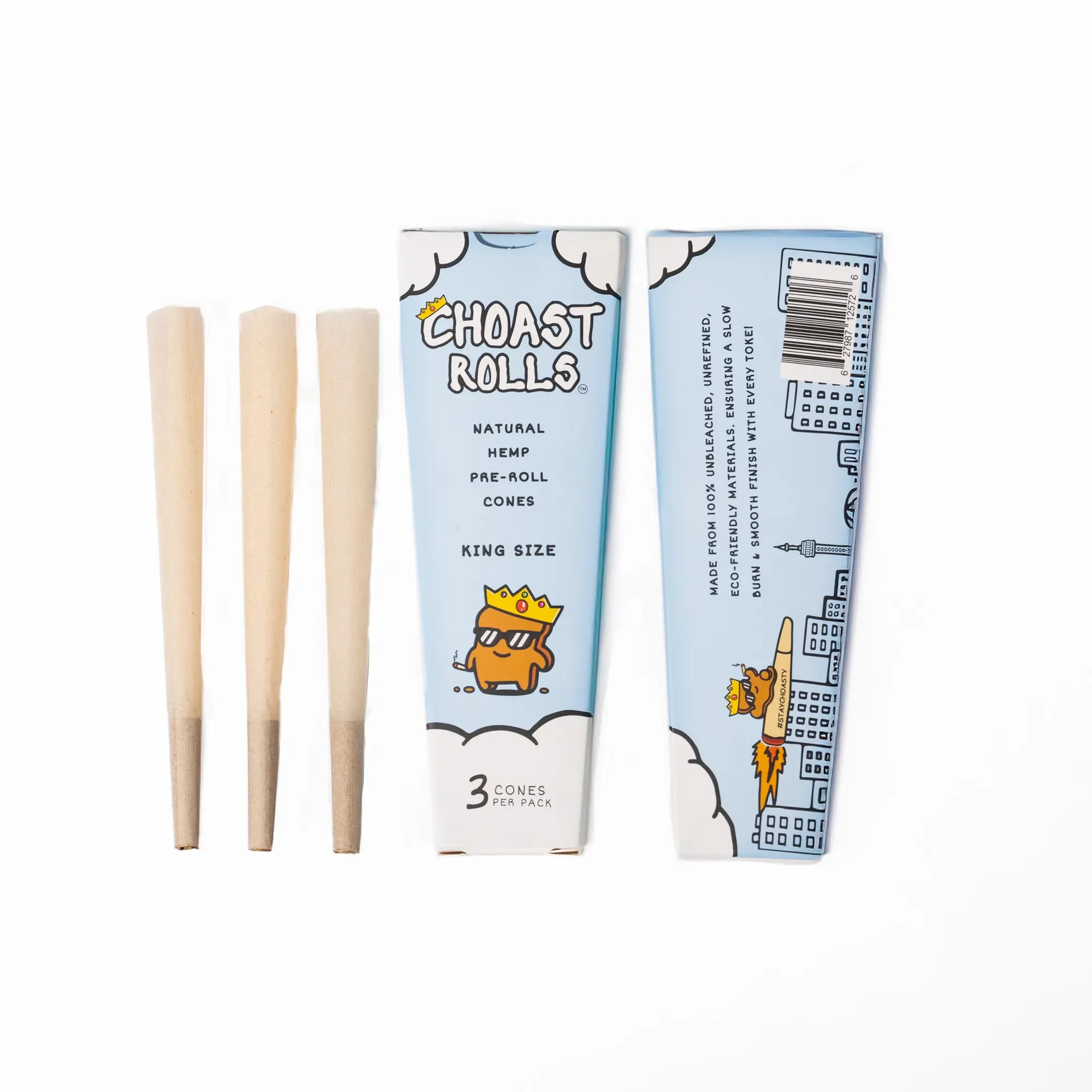 Choast - Choast Rolls King Size Hemp Cones (3 Pack) Main Image