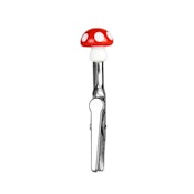 Small Glass Memo Clip - Mushroom
