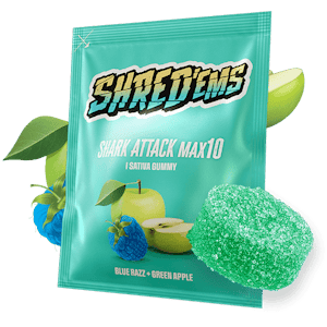 SHRED'EMS - Shred'ems Shark Attack Sativa MAX10 1x4.5g THC Soft Chew
