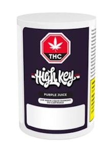 High Key - Purple Juice Live Resin Liquid Diamond Cart 1G