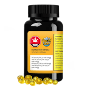 Glacial Gold | Balanced 10:10 CBD:THC  | 50-pack Soft-gels
