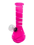 6" Glass Water Pipe | Pink