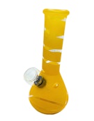 6" Glass Water Pipe | Orange