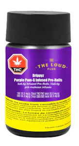 The Loud Plug - DRIPPYZ PURPLE POM-G INFUSED PRE-ROLL - 2.5