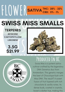 BC Smalls - 3.5G - BC SMALLS - SWISS MISS SMALLS