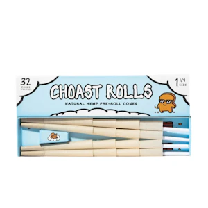 SmokeArs - Choast Rolls Natural Hemp 1 1/4 Pre Rolled Cones - 32ct