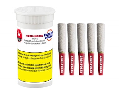 Back Forty - Frosted Icicles Sour Cherry 5 x 0.5g Diamond Infused Pre-Rolls