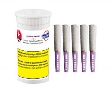 Back Forty - Frosted Icicles Iced Grapes 5 x 0.5g Diamond Infused Pre-Rolls