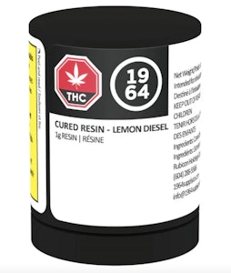 1964 - 1964 NY LEMON DIESEL CURED RESIN 1G