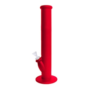 Smoking Cat Distribution Inc. - SC - 14" Silicone Straight Tube Bong - Red