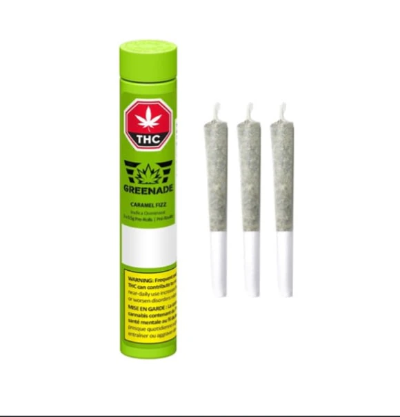 GREENADE - Caramel Fizz 3 x 0.5g Pre-Rolls Greenade Main Image