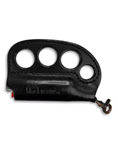 PRIVATE COLLECTION - Knuckle Lighter Case | Blackmeans | Black Leather