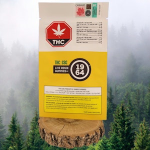 1964 - 1964 | PINEAPPLE MANGO LIVE ROSIN THC:CBG CHEWS | 2 X 4.21g