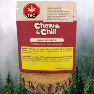 Cheap & Cheerful - Chew & Chill | SUGAR-FREE BLACK CHERRY THC:CBN CHEWS | 6g
