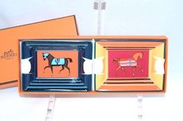 Hermes | Set of 2 Mini Ashtray | Plants Theme