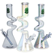 SeshGear Electro Zig Zag Beaker Glass Water Pipe - 14.75" 14mm