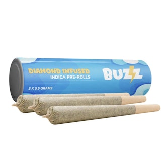 BUZZ - Diamond Infused 3pk JOINTS .5g