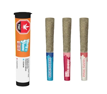 Sticky Greens - Corner Store Variety Pack 3 x 0.5g Kief Coated Liquid Diamond Infused Pre-Rolls