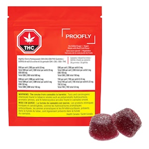 PROOFLY - NIGHTLY CHERRY POMEGRANATE GUMMIES - 30PACK