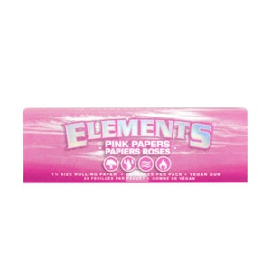ELEMENTS - 1 1/4 PINK ROLLING PAPERS