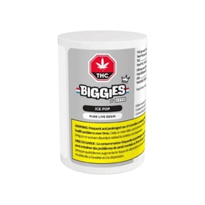BIGGIES - Ice Pop Live Resin THC 4 x 2.5mg