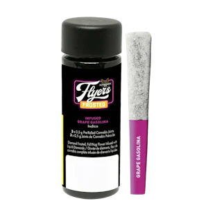 Claybourne - 3x0.5g Flyers Frosted Infused Grape Gasolina Pre-Rolls
