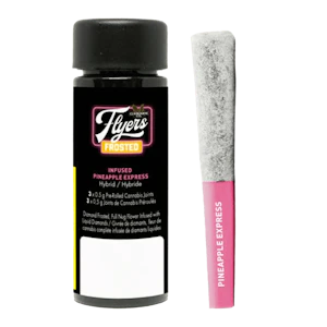 Claybourne - Flyers Frosted Infused Pineapple Express Pre-Rolls 3x0.5g Flyers Frosted Infused Pineapple Express Pre-Rolls