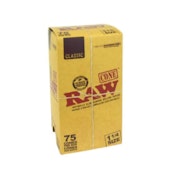 Raw 1 1/4 Classic Pre-Rolled Cones - 75 Pack