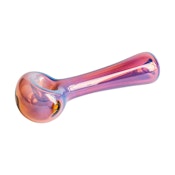 4.5" Spoon Hand Pipe - Amber (Red Eye Glass)