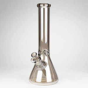 Infyniti - Infyniti | 13.5" Electroplate tube glass water bong - Smoky
