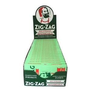 Zig Zag - Green Wetproof Single Wide Rolling Papers