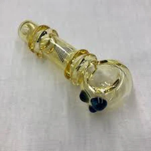 Red Eye Glass  - 3.5" ORANGE THREE DOT HAND PIPE