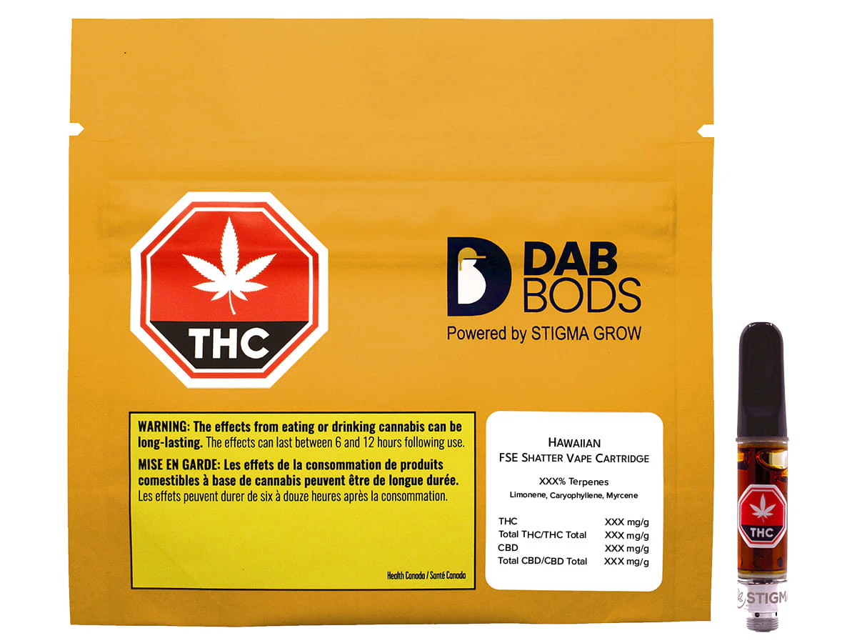 Dab Bods - Dab Bods | Hawaiian FSE Shatter | 1g Vape Main Image