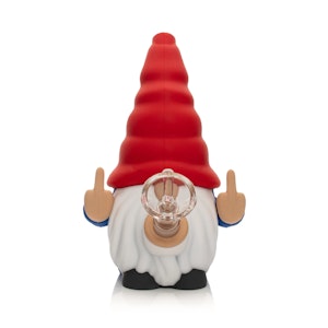 LIT Silicone - LIT Silicone - 6" Silicone Gnome Water Pipe | Red & Blue