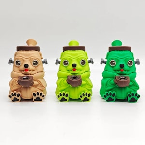 Lit Silicone - 5.5" Pug Silicone Water Pipe