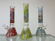 14 RM Decal 7mm Glass Water Bong