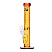 14" OG Original Colored Straight Tube Bong (Gold)