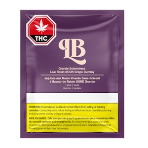 Weed Pool - La Boca - Grande Solventless Live Rosin Sour Grape Gummy