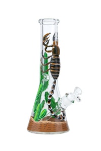 Nice Glass - 12.5 inch 3D-Wrap Scorpion Beaker