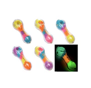 5" Cheech Glow In The Dark Hand Pipe - Assorted Colours