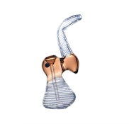 7 Spiral Swirl Glass Bubbler
