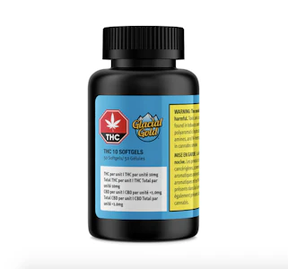 Glacial Gold - GLACIAL GOLD - THC 10 SOFTGELS - 50PC