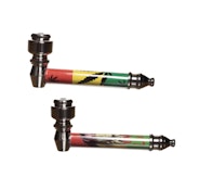 High Grade Mixed Design Large Metal Hand Pipe w/ Screens