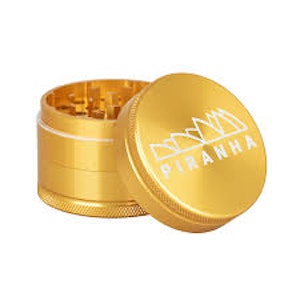 Piranha - Piranha 3-Piece Grinder with Storage - 1.5"- Gold