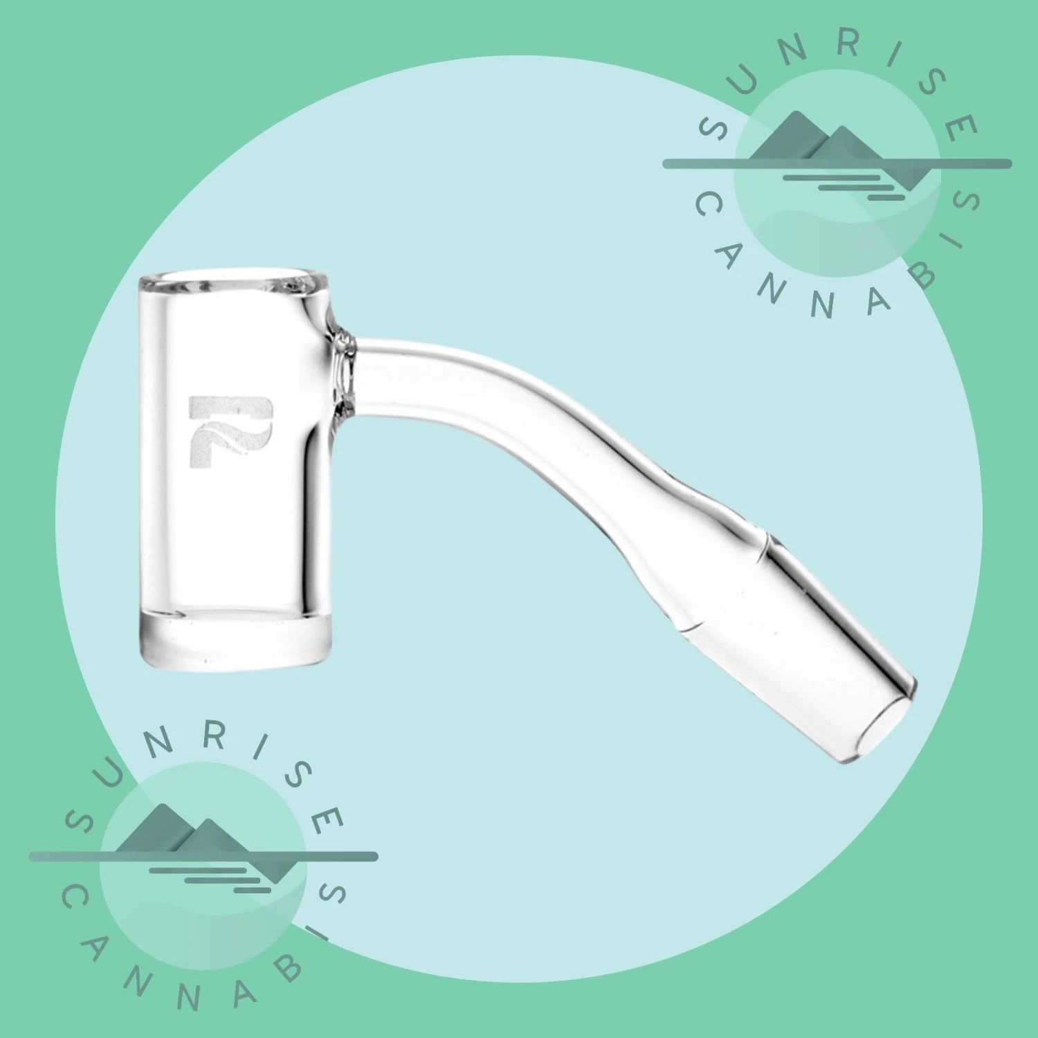 Sunrise Cannabis Headshop - 14MM 45*  - QUARTZ THICK BOTTOM BANGER W/ BEVEL - PULSAR Main Image